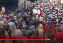 «Viv Ansanm» a manifesté à la plaine du Cul-de-sac contre l'arrivée de la force multinationale en Haïti
